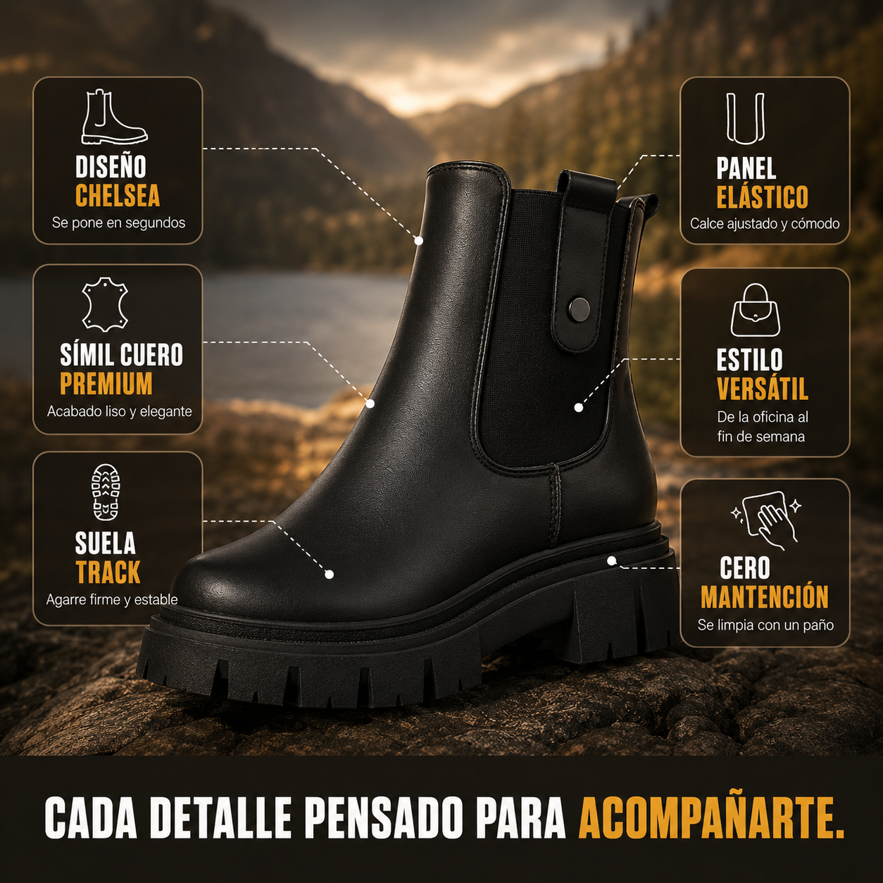 Botín con Placa Metálica Chaltén | OFERTA CYBERDAY 2026