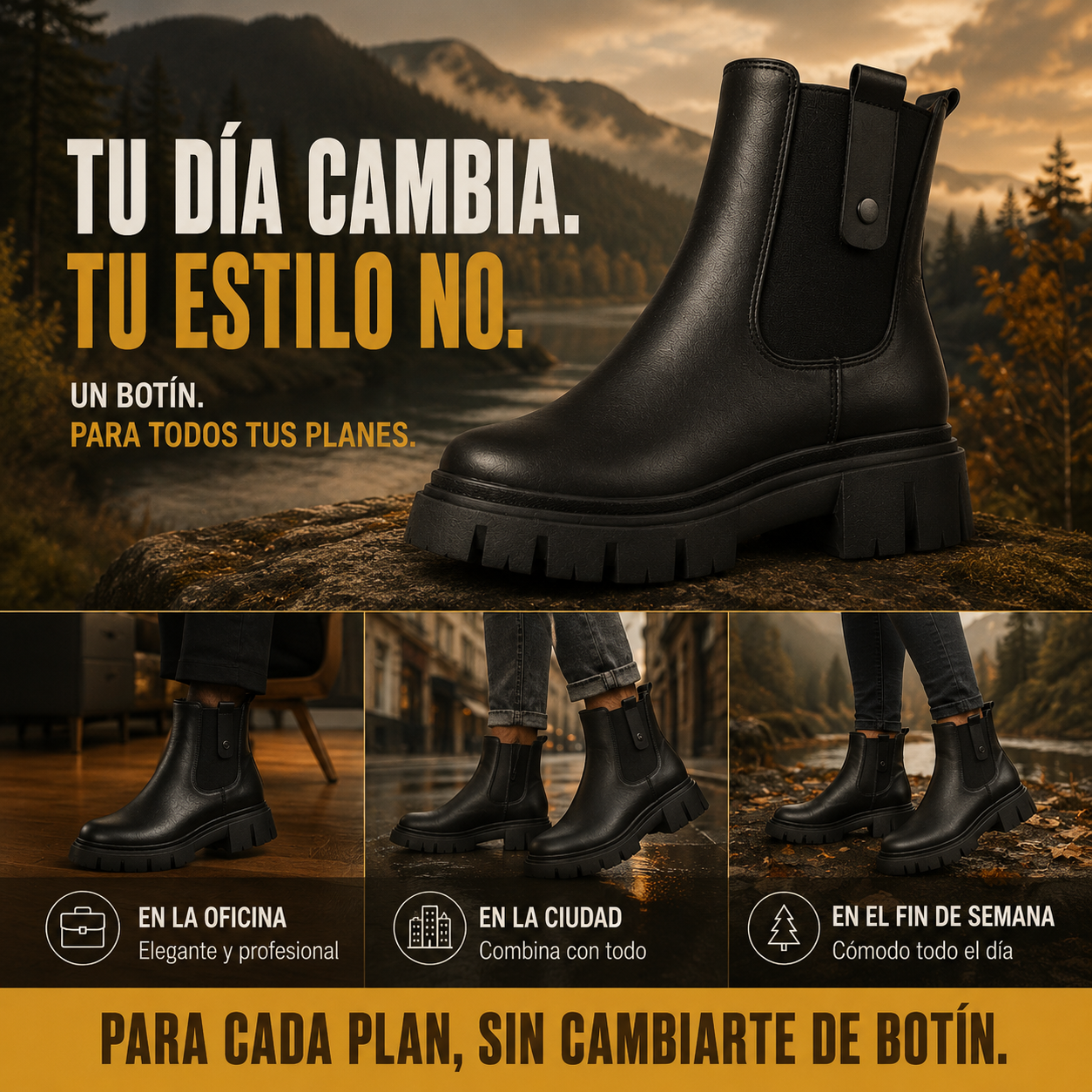 Botín con Placa Metálica Chaltén | OFERTA CYBERDAY 2026