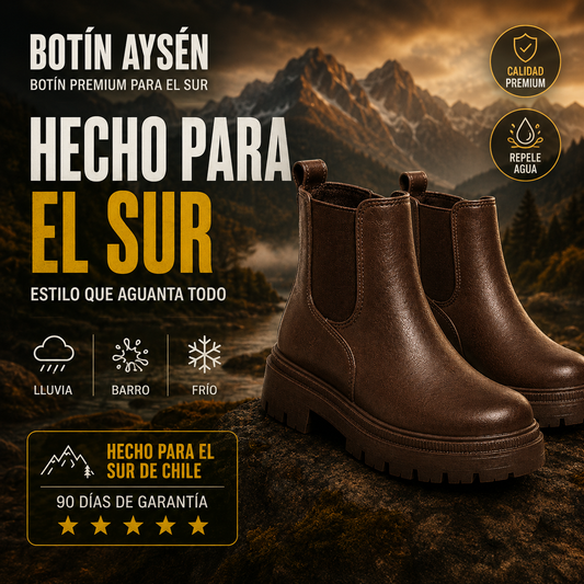 Botín de Cuero Confort Aysén | OFERTA CYBERDAY 2026