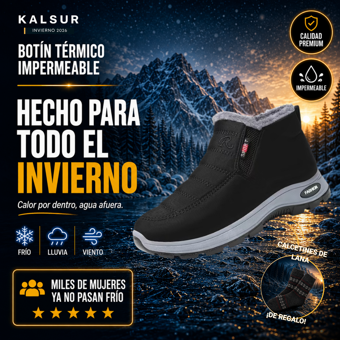Botín Impermeable Térmico Queulat | EDICIÓN INVIERNO 2026