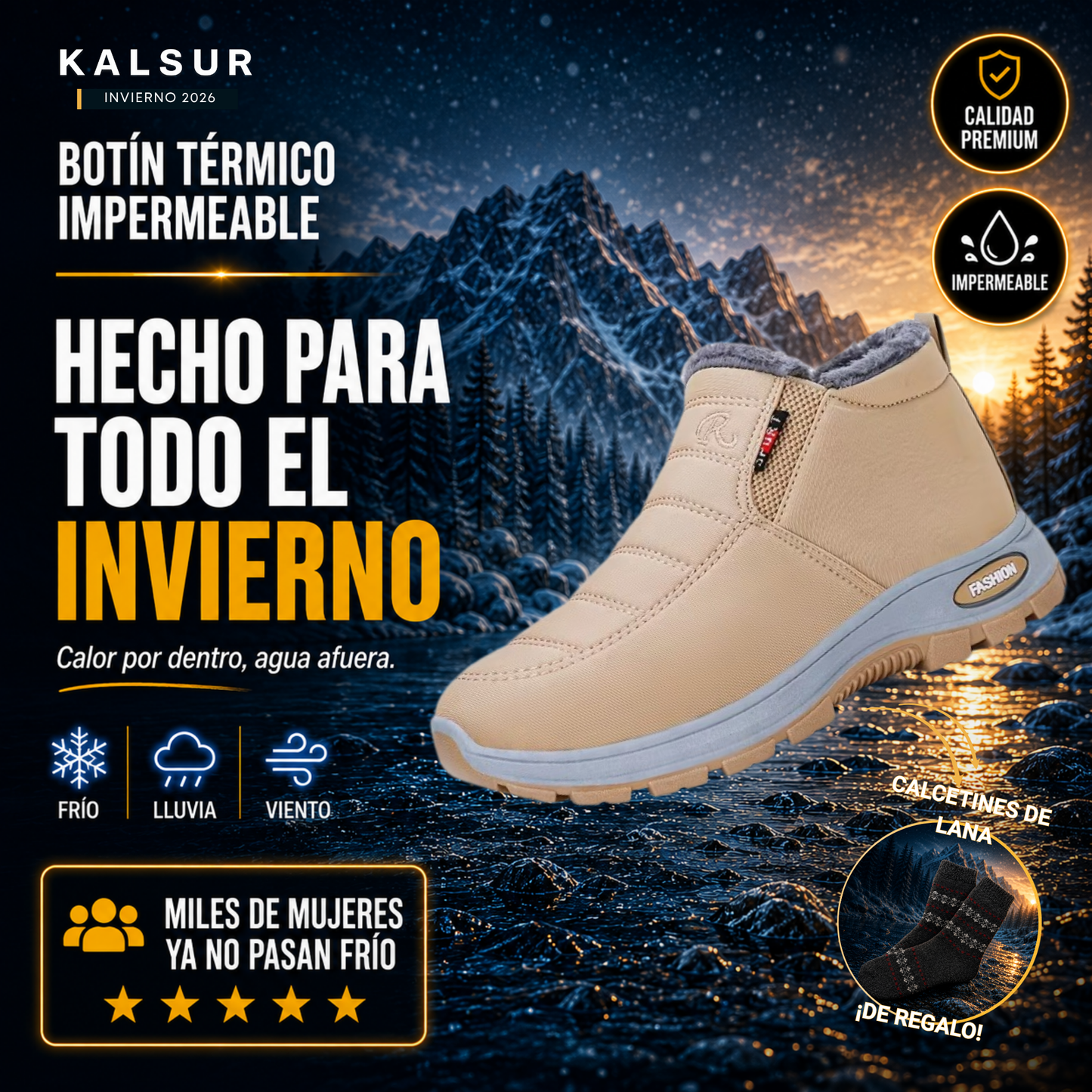 Botín Impermeable Térmico Queulat | EDICIÓN INVIERNO 2026